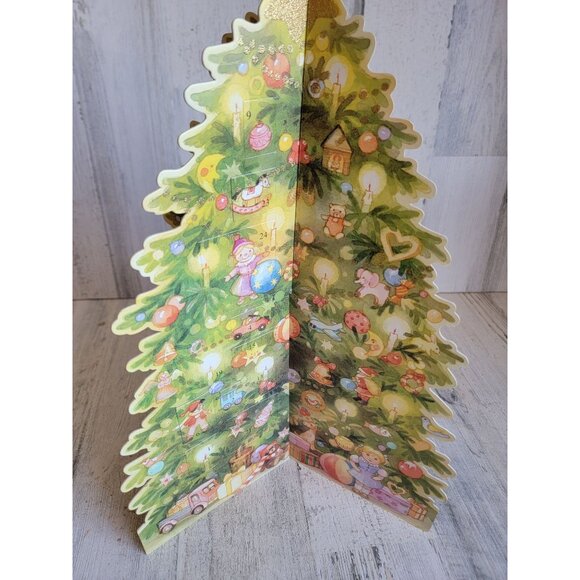 Jill Vintage 3D advent calendar Christmas Tree xmas - Picture 2 of 12